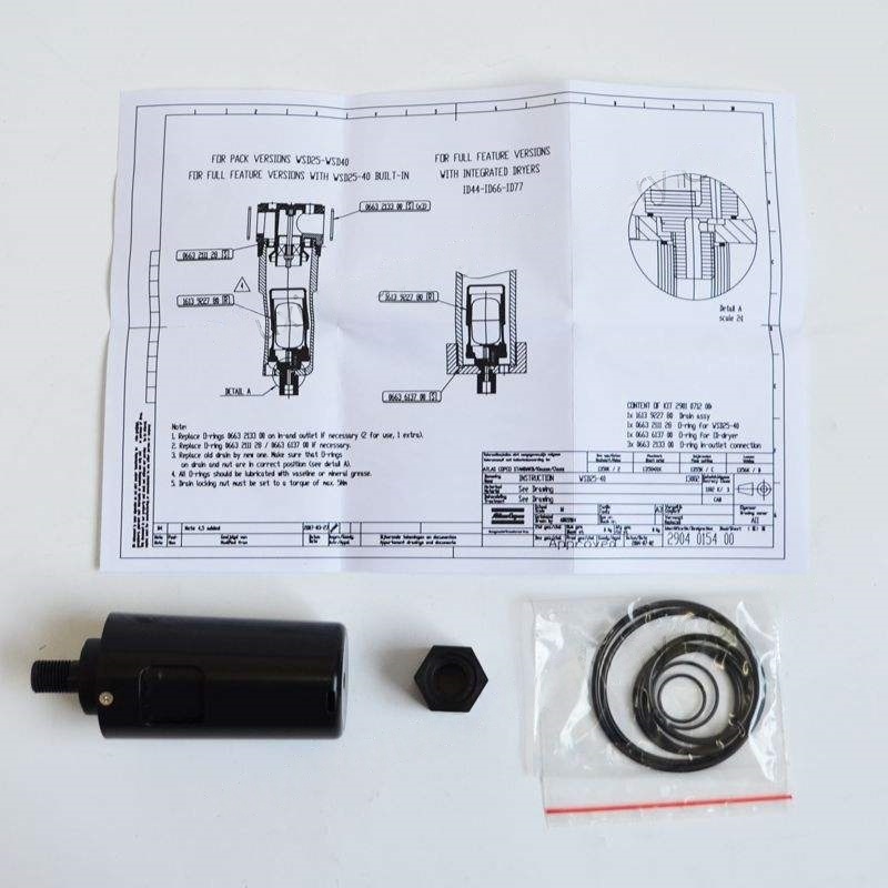 Original 2904500069 ATLAS COPCO WSD Water Separators WSD25 WSD80 WSD250 WSD750