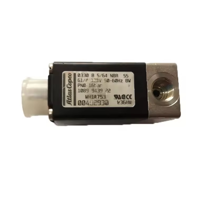 Peças de reposição Válvula solenóide do compressor de ar sem óleo para atlas copco 1089943922