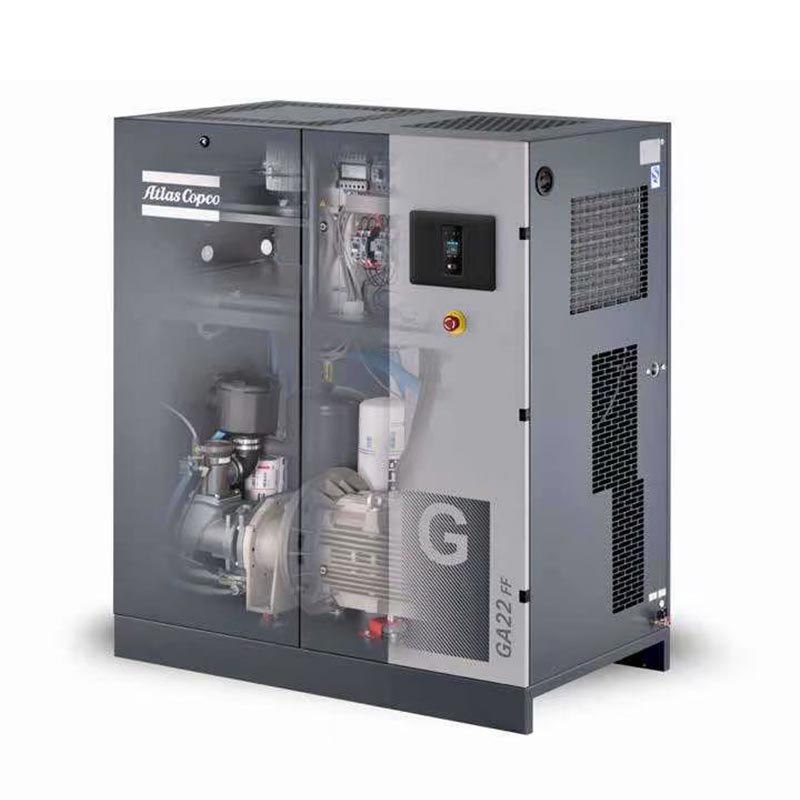 Compressores de ar de parafuso rotativo Atlas Copco de 22 KW