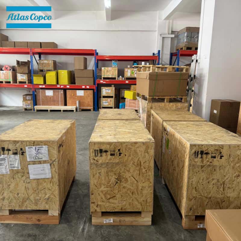 Atlas Copco 1616757591 2902022210 Elemento de parafuso de extremidade de ar genuíno Cabeça de compressor série GA GX