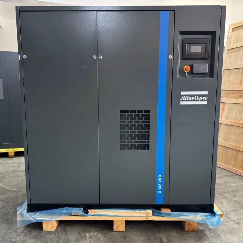 Compressor de parafuso injetado óleo Atlas Copco G132VSD 400V 50HZ com velocidade variável