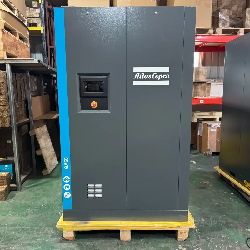 Compressor de ar de parafuso injetado óleo Atlas Copco GA55 55kW 75HP original