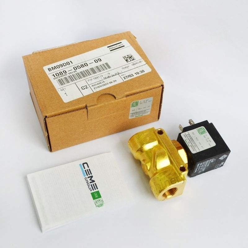 ATLAS COPCO Inverter Solenóide Válvula GA37VSD Modelo 1089058009 Para compressores industriais