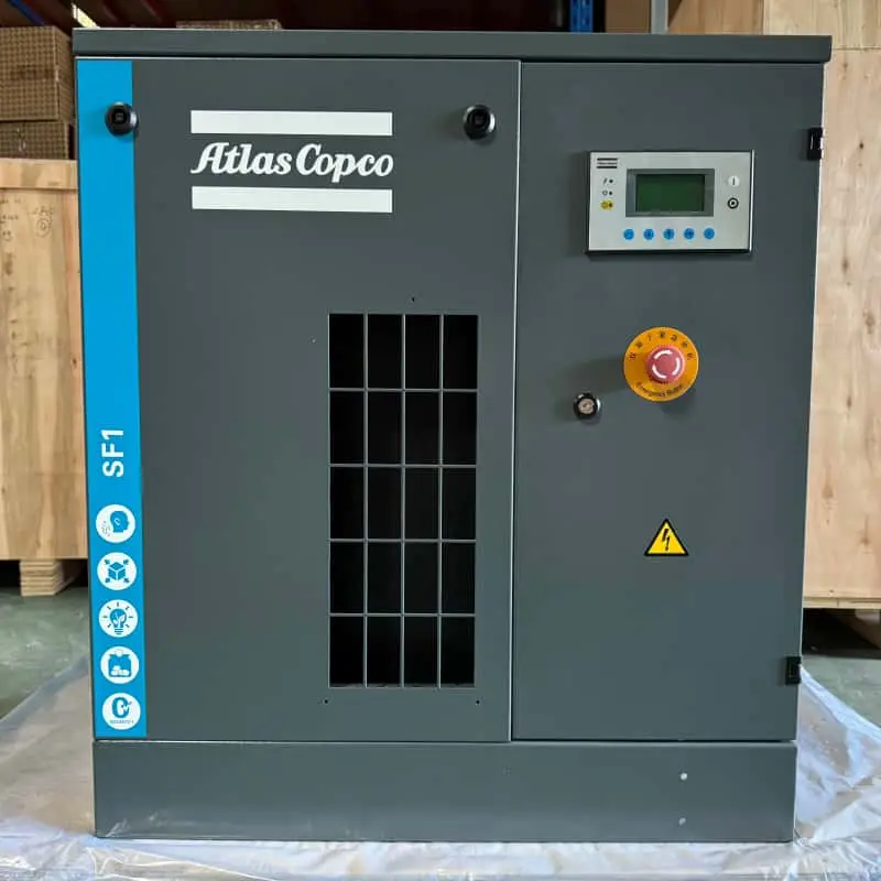 Compressor de ar scroll isento de óleo Atlas Copco SF1 15 kW 2HP classe 0 certificado genuíno