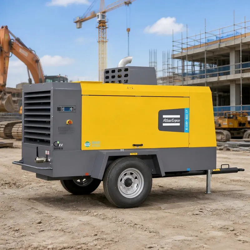 Compressor diesel portátil Atlas Copco X-Air+600-17 154kW genuíno